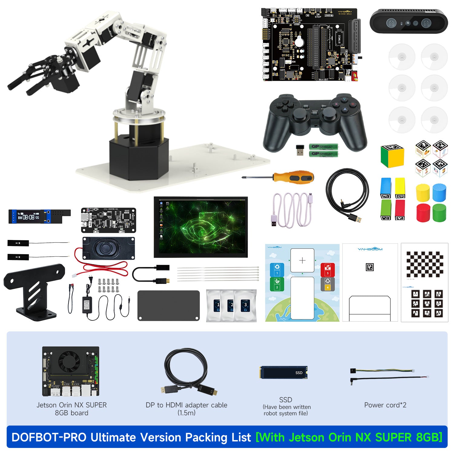 DOFBOT-PRO Ultimate Packing List
