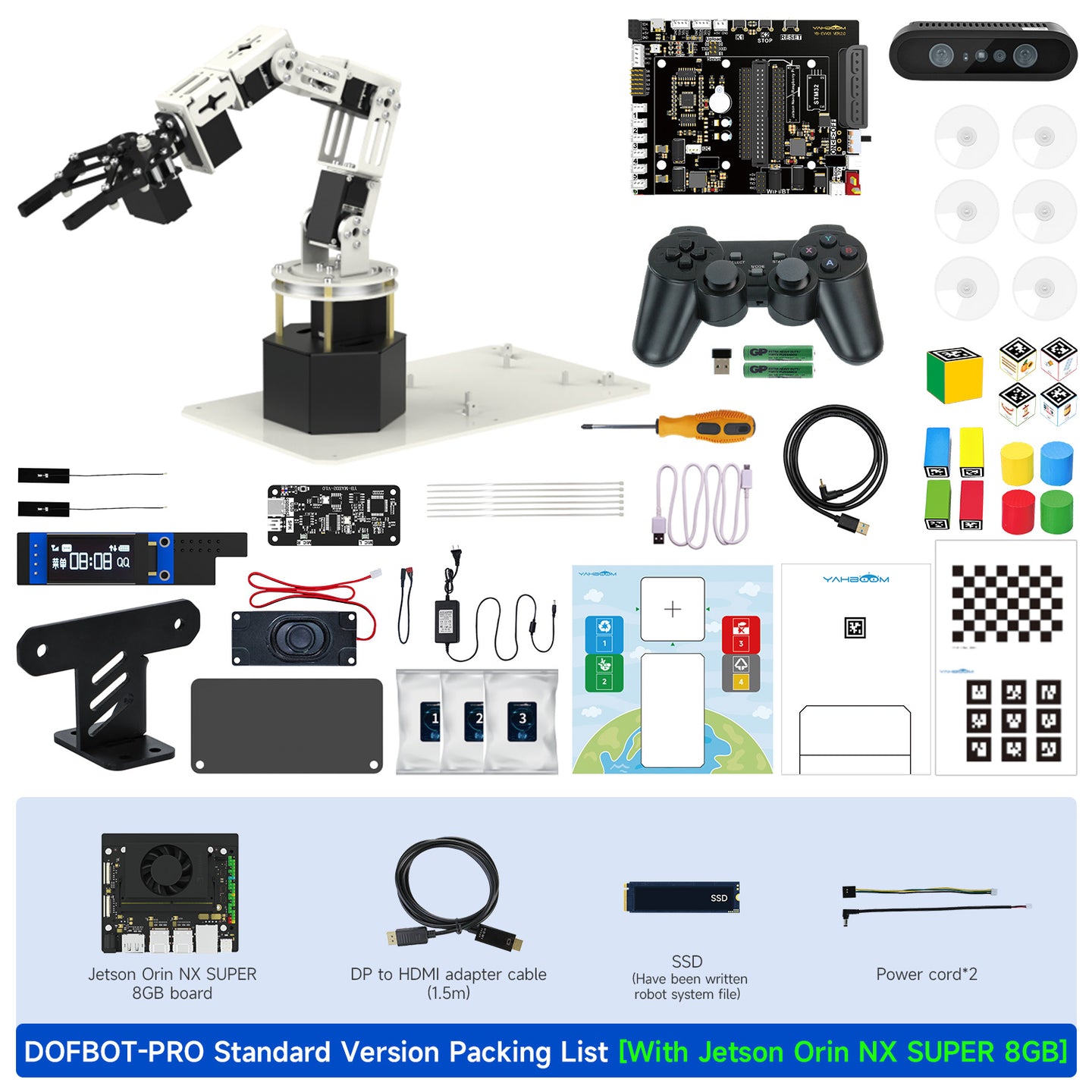 DOFBOT-PRO Standard Packing List