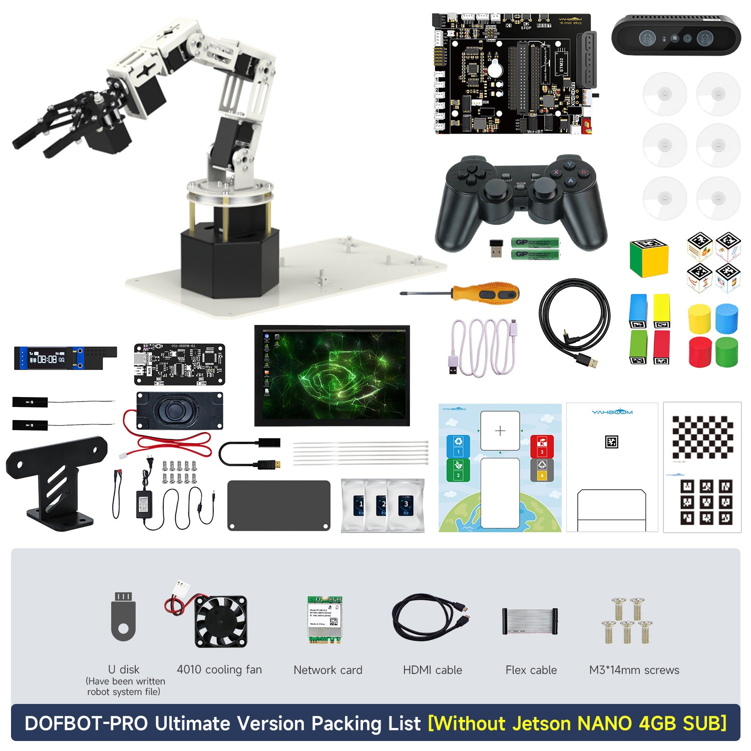 DOFBOT-PRO Ultimate Packing List