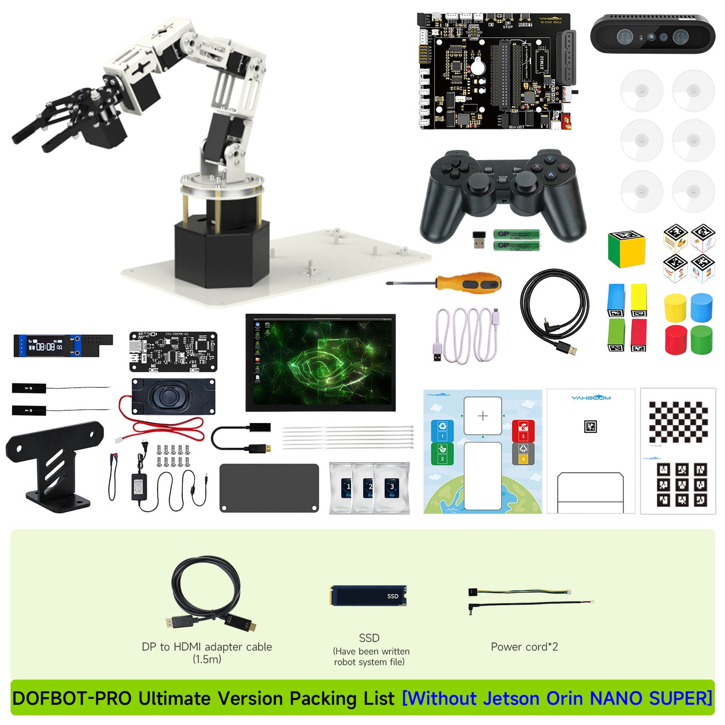 DOFBOT-PRO Ultimate  Packing List