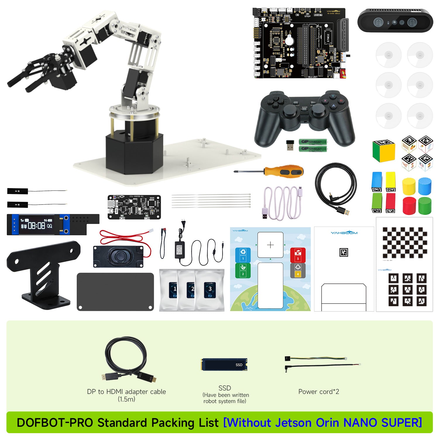 DOFBOT-PRO Standard Packing List