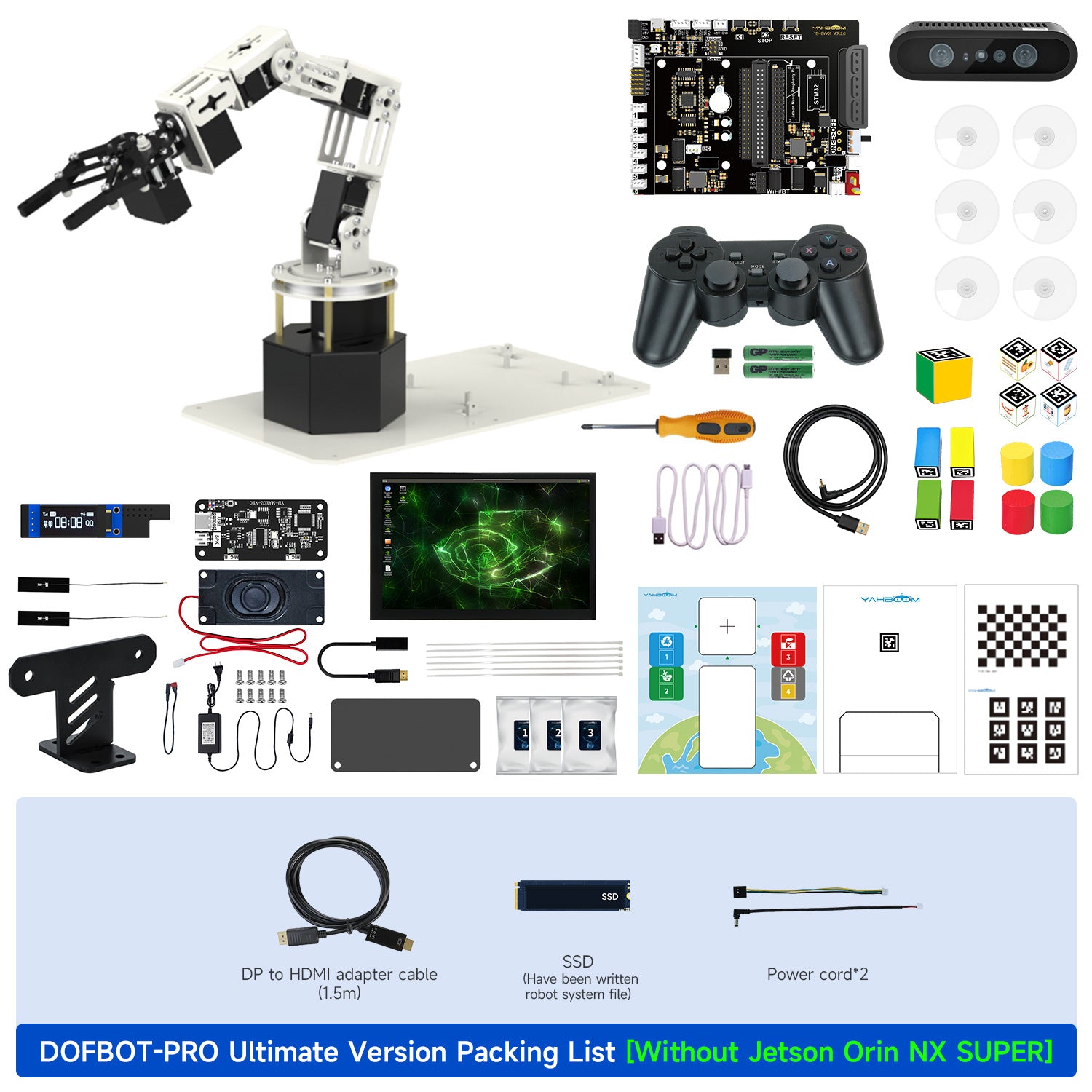 DOFBOT-PRO Ultimate Packing List
