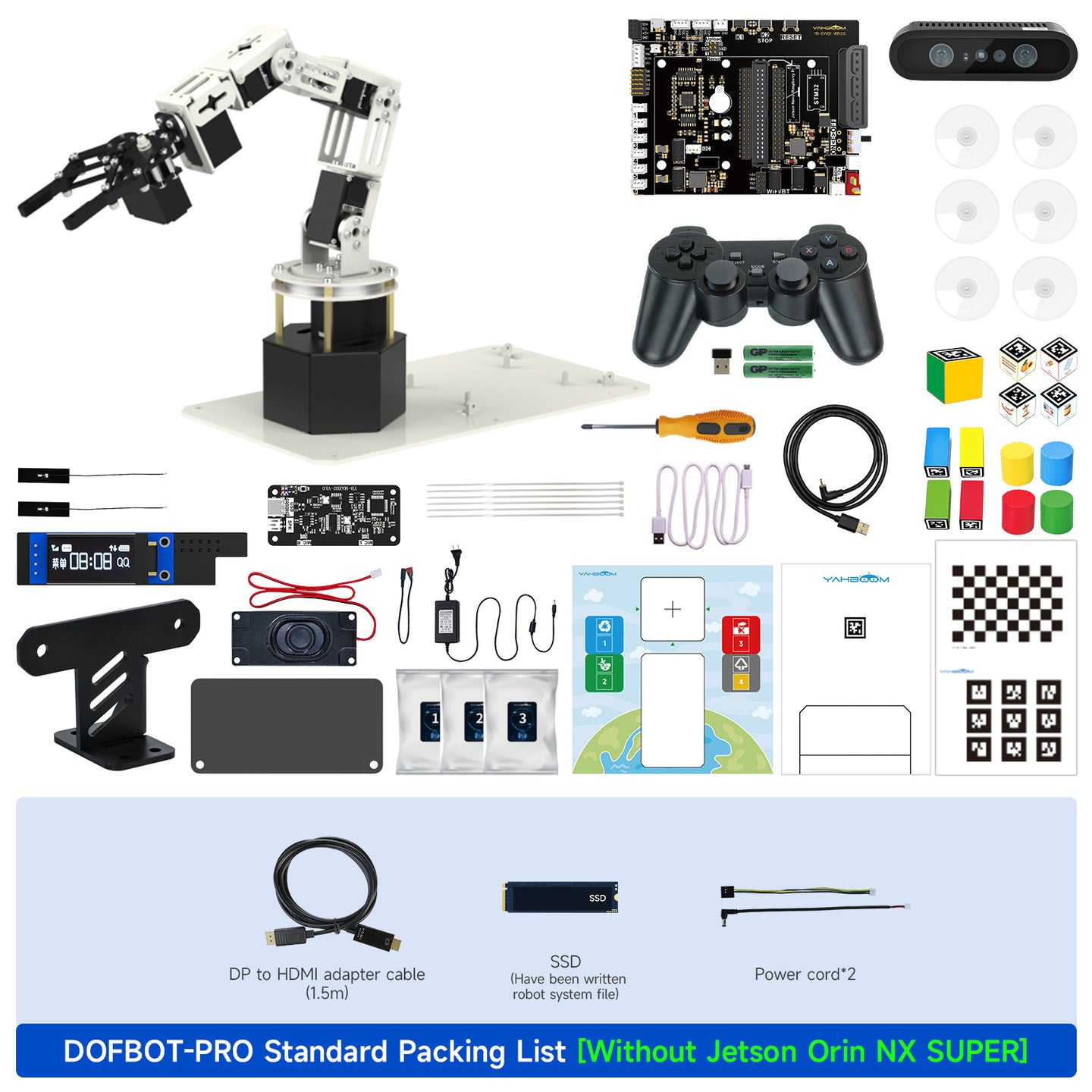 DOFBOT-PRO Standard Packing List