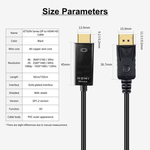 Cable DP a HDMI para la serie JETSON