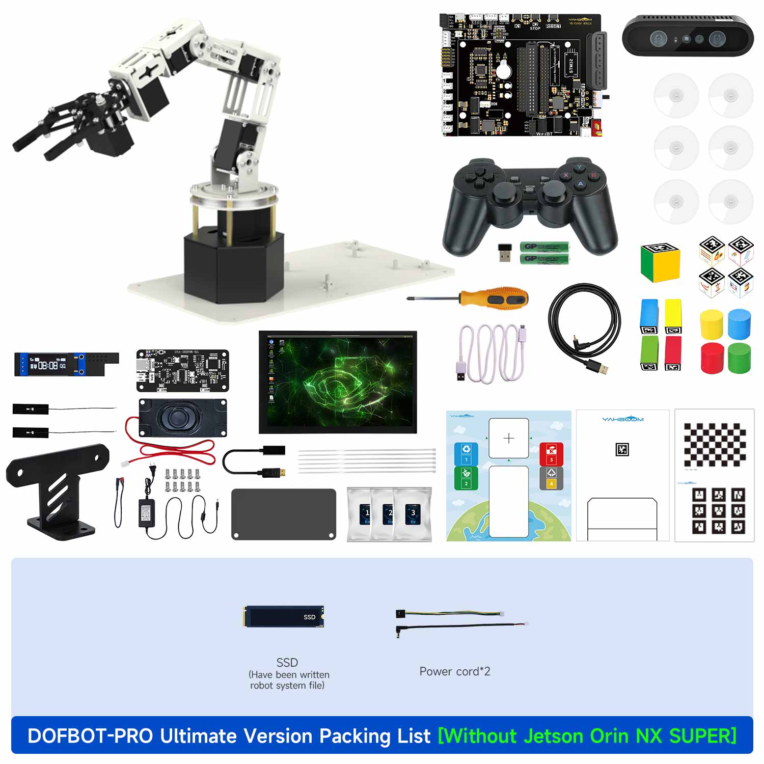 DOFBOT Pro AI Large Language Model  3D Depth Vision Robotic Arm for Jetson NANO 4GB/Orin NANO SUPE/Orin NX SUPER