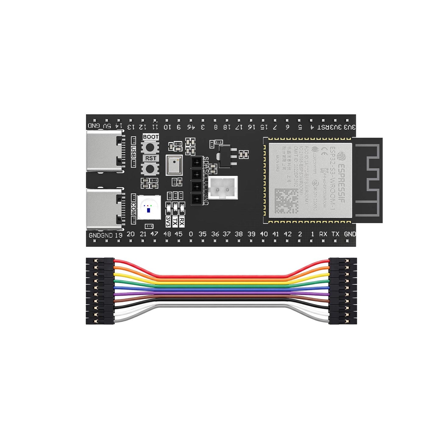 ESP32-S3 core board 16MB Flash 8MB PSRAM built-in 2.4GHz WiFi Bluetooth LE