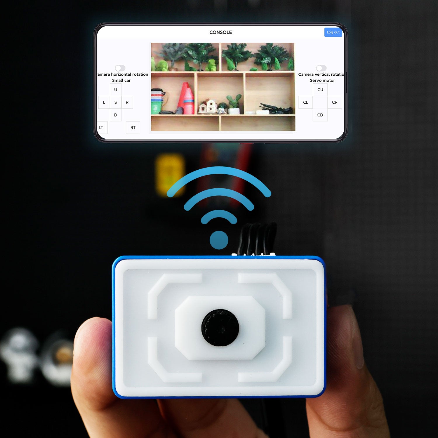 Module de vision AI pour caméra WiFi ESP32-S3 (PTZ 2DOF en option)