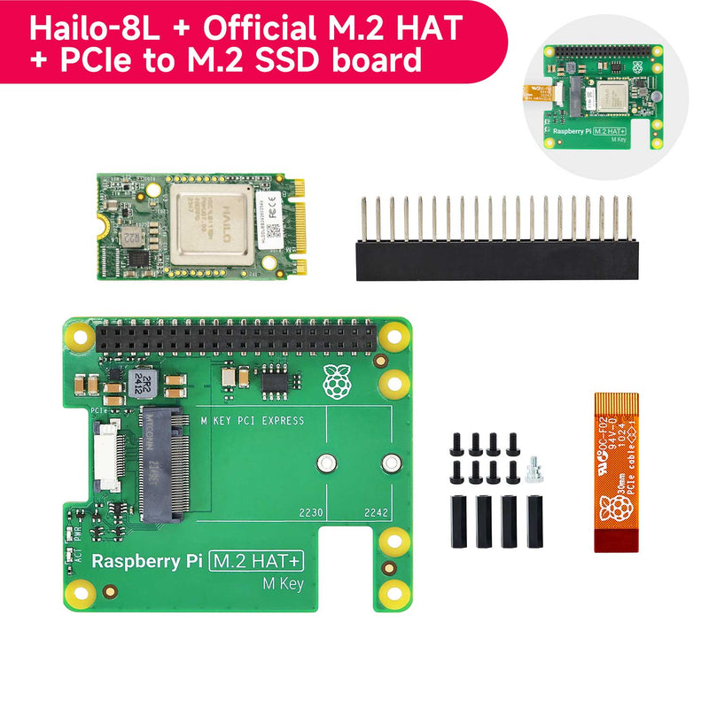 Hailo 8/8L AI acceleration module for Raspberry Pi 5