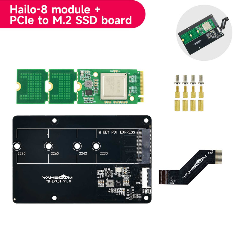 Hailo 8/8L AI acceleration module for Raspberry Pi 5