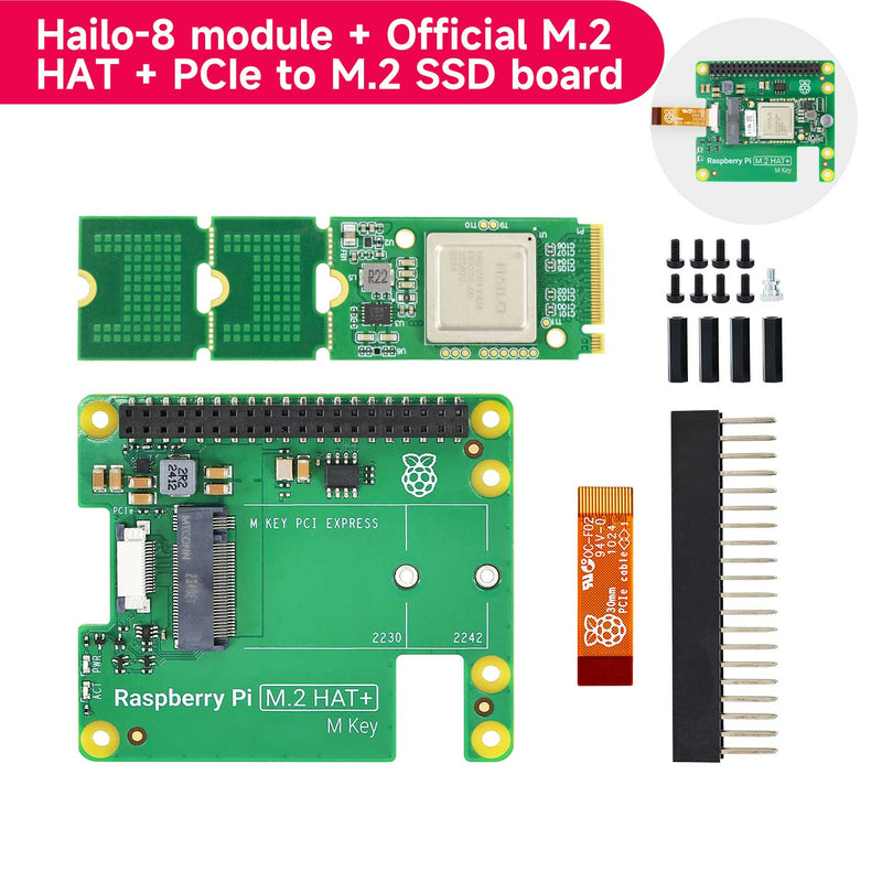 Hailo 8/8L AI acceleration module for Raspberry Pi 5