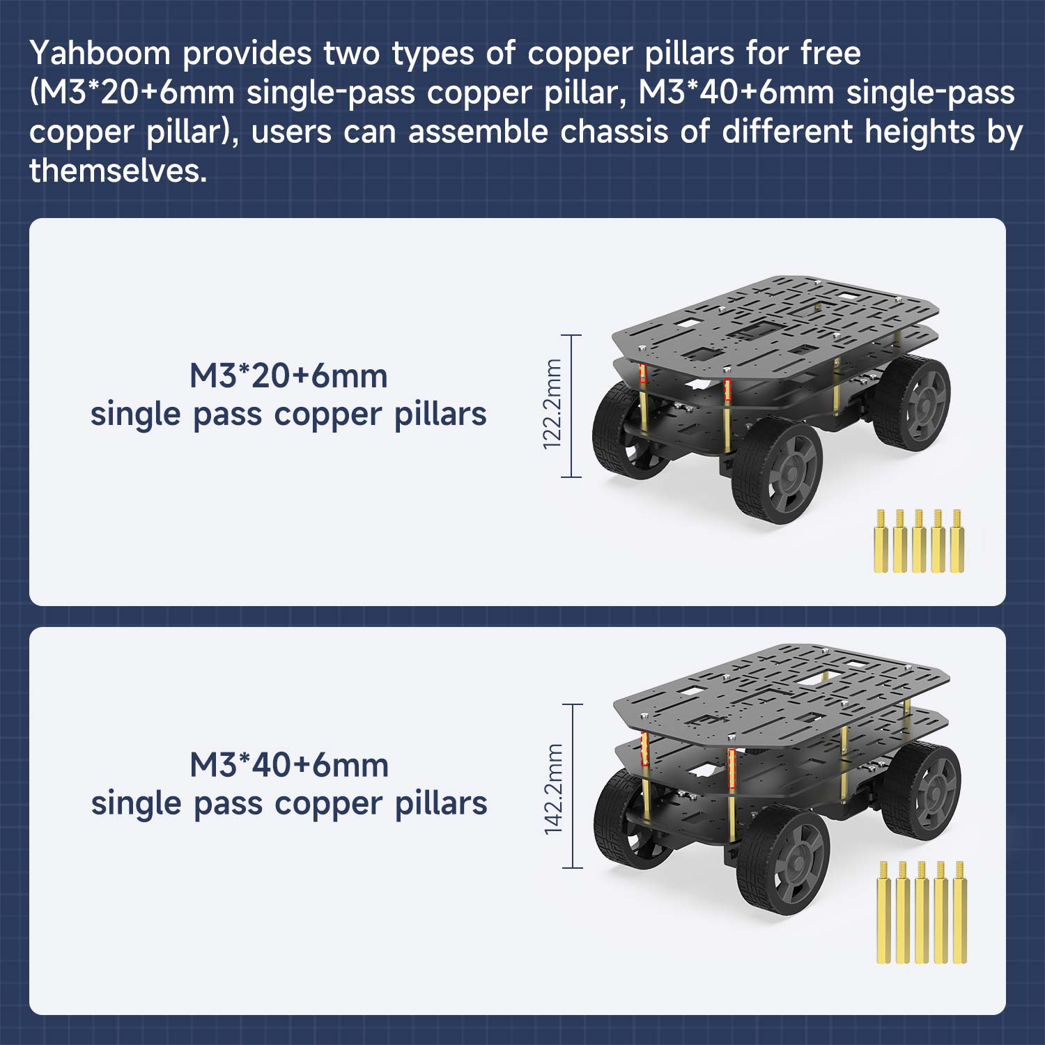 High-strength Upper Aluminum Alloy Plate for Wheeled Smart Robotic car