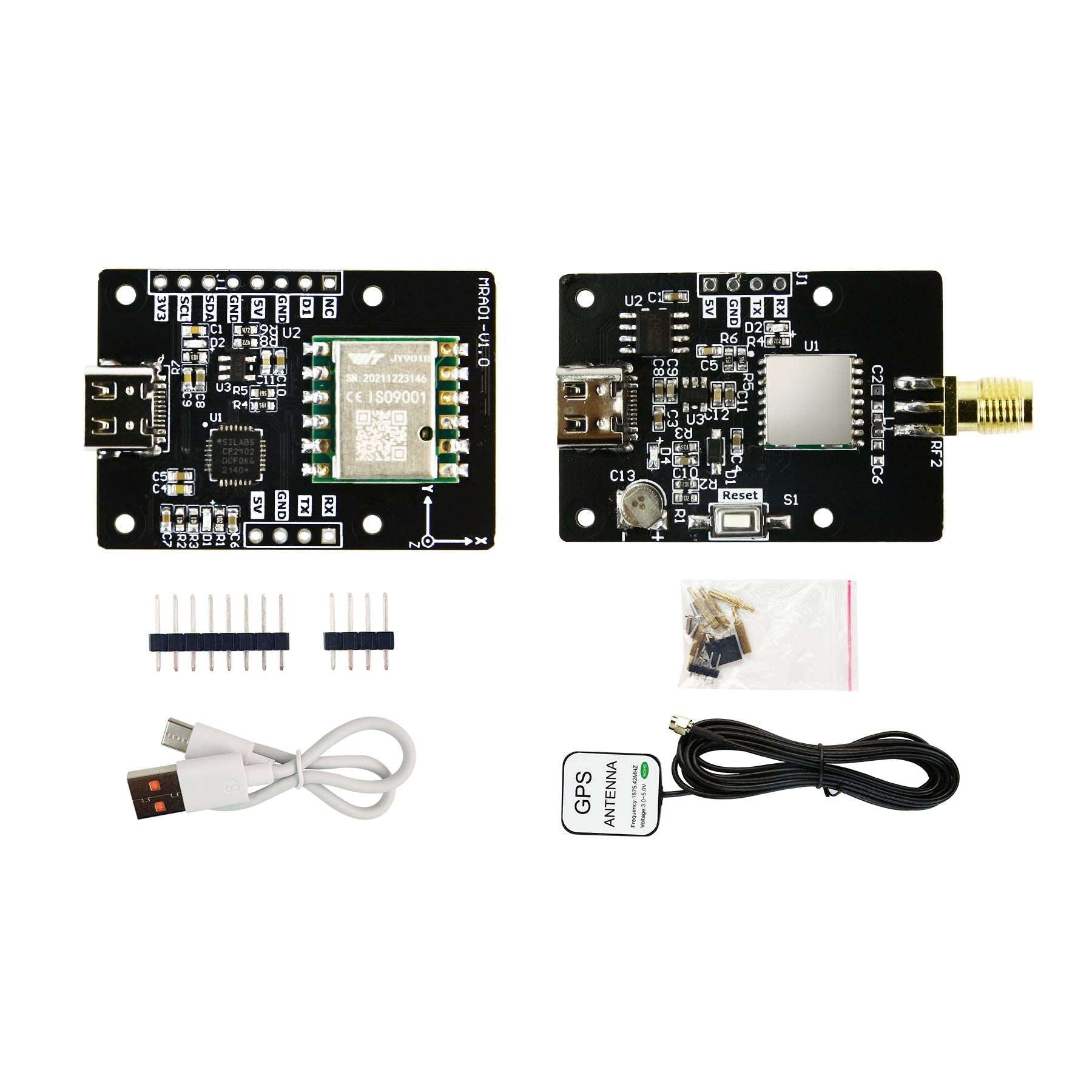 Yahboom IMU 10-Axis Inertial Navigation ARHS Sensor Module with Accelerometer Gyroscope Magnetometer Barometer Air pressure gauge