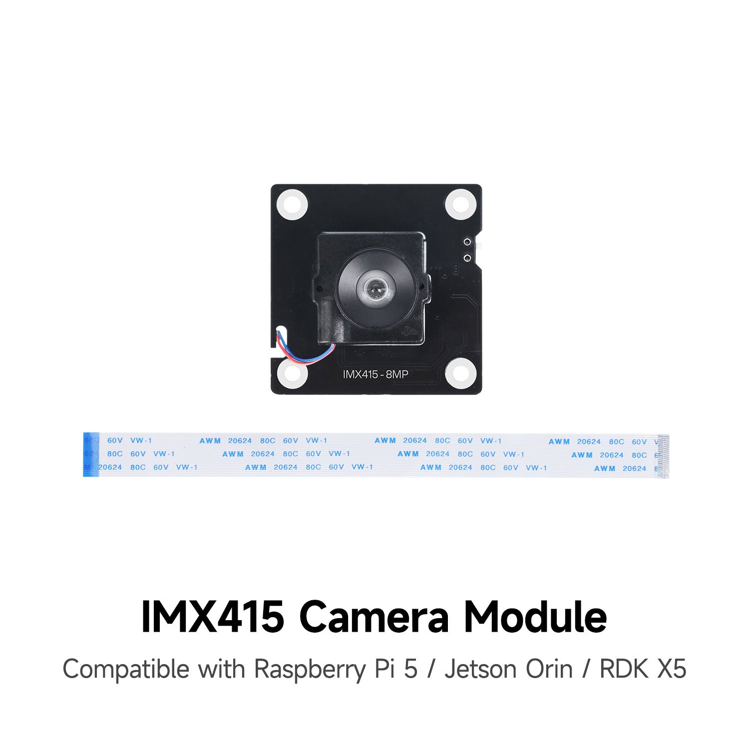 IMX415 8MP camera 95° FOV, built-in IR-CUT Filter&MIPI CSI-2 Interface for RPi 5/Jetson Orin/RDK X5