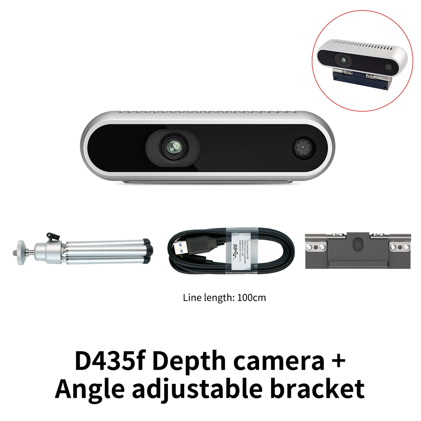 Caméra de profondeur Intel RealSense D435i D455 D435 D415