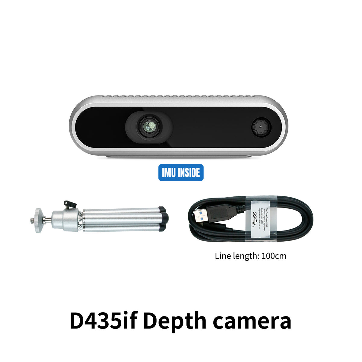 Cámara de profundidad Intel RealSense D435i D455 D435 D415 para