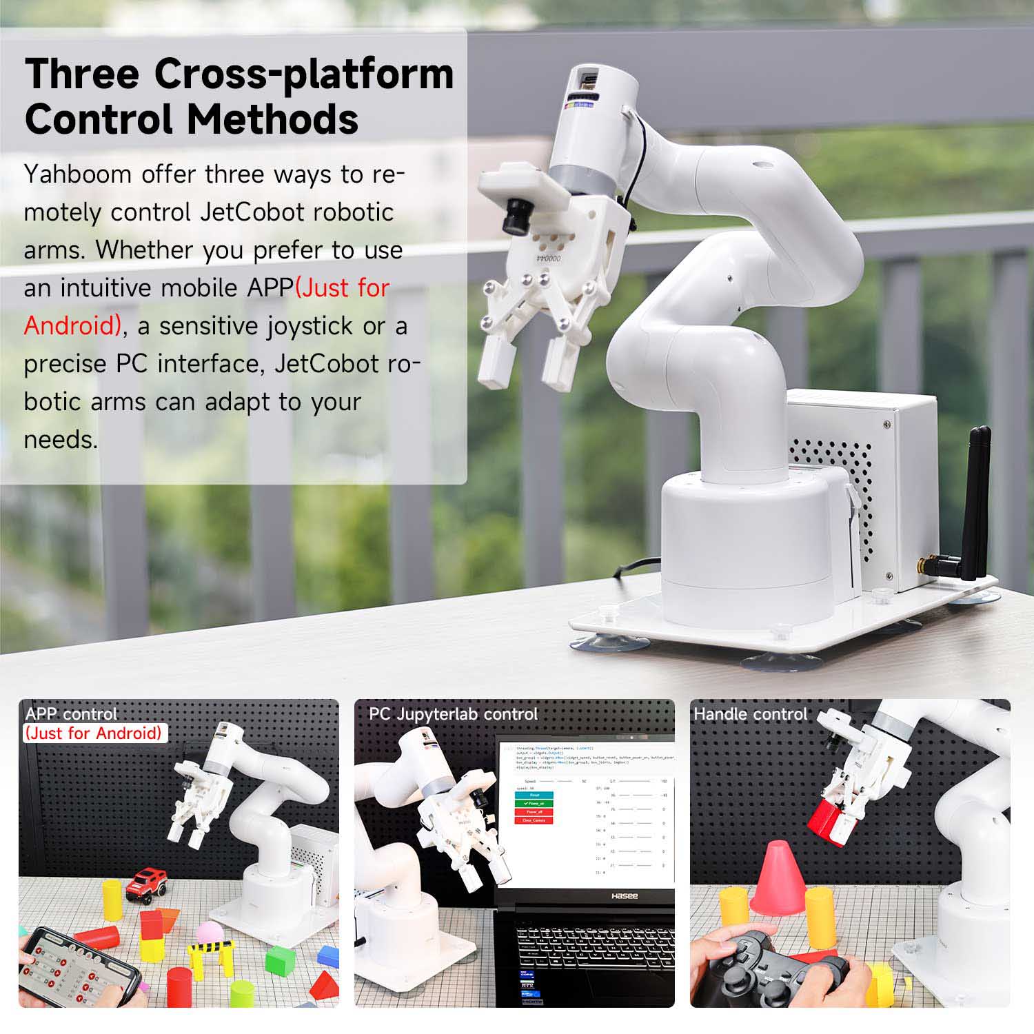 JetCobot 7-axis visual collaborative robotic arm for Jetson NANO 4GB/Orin  NANO/Orin NX