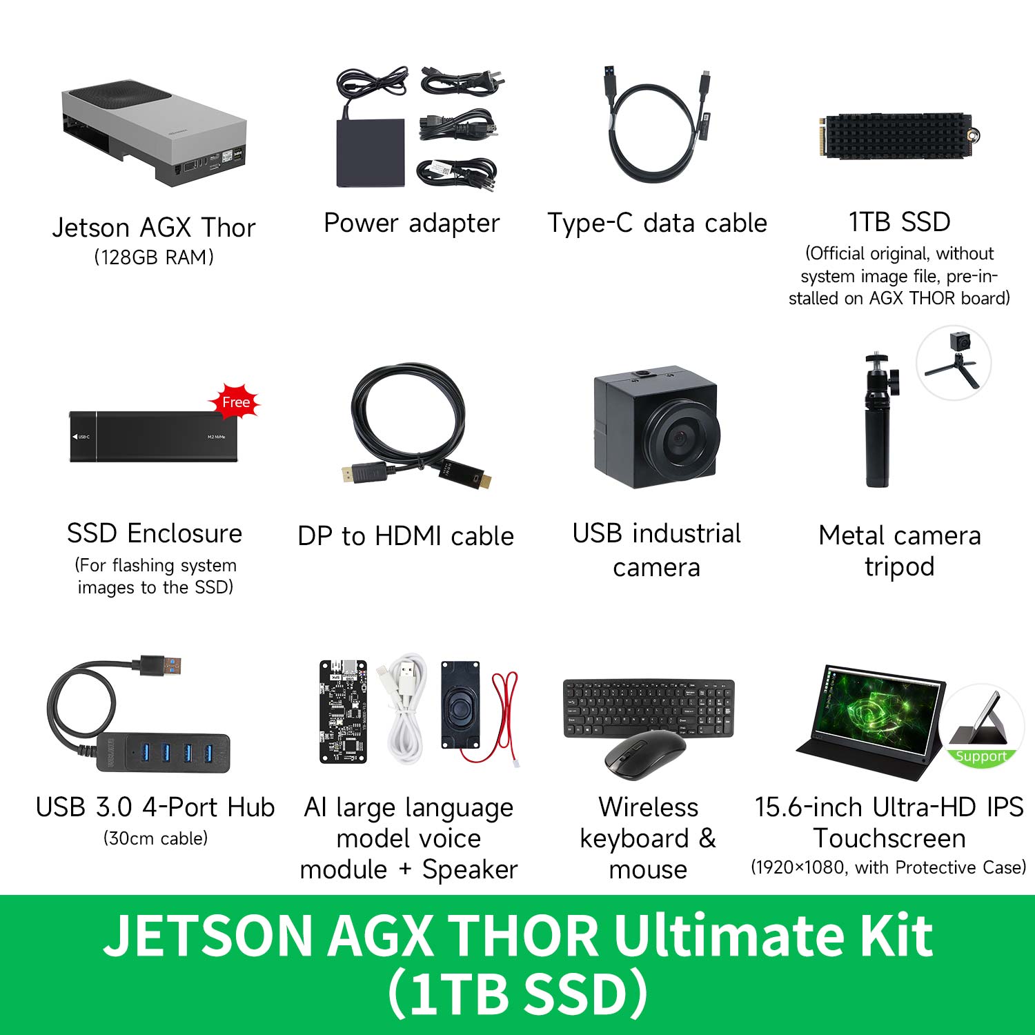Jetson AGX Thor Developer Kit with 128GB RAM(2070 FP4 TFLOPS)