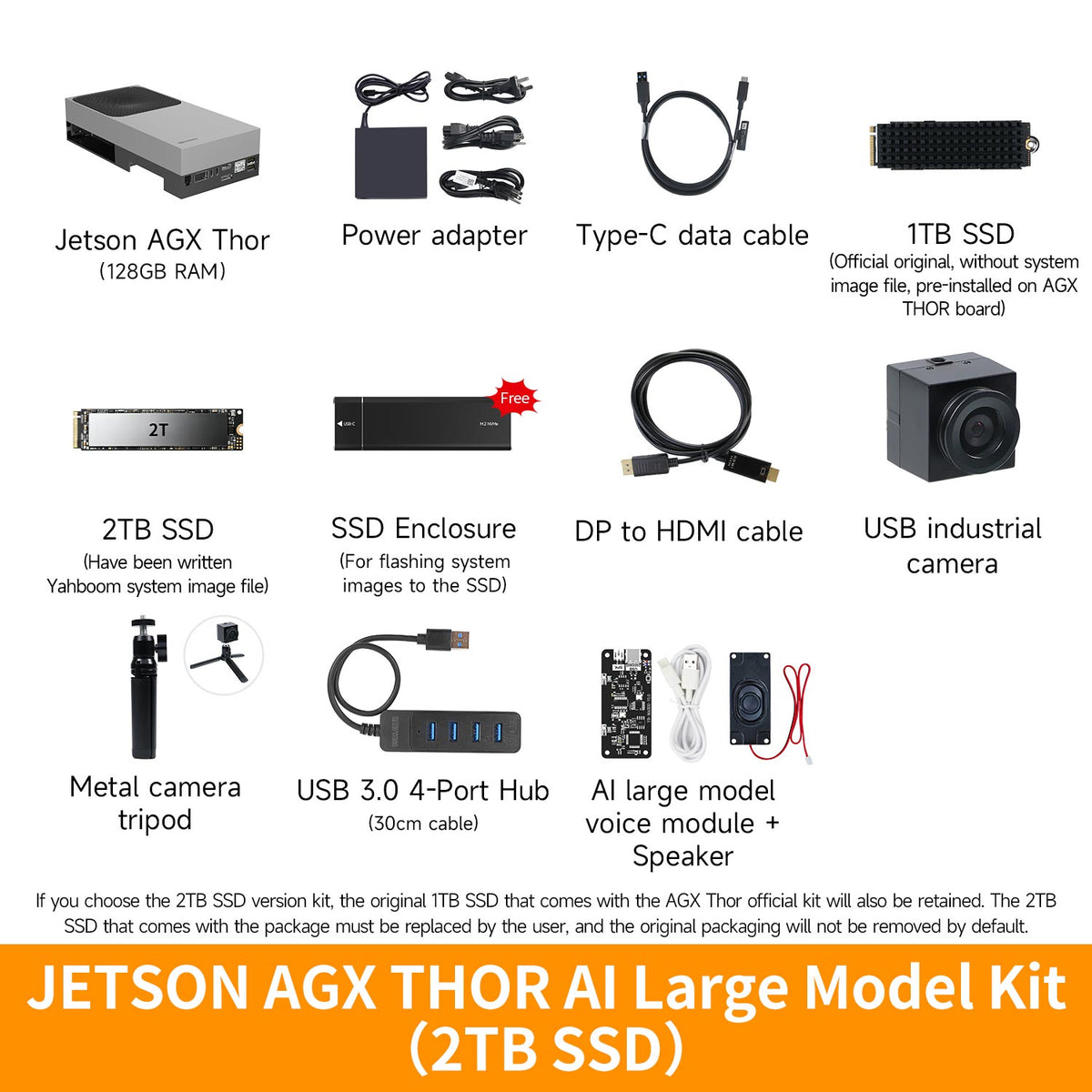 NVIDIA Jetson AGX Thor Developer Kit with 128GB RAM(2070 FP4 TFLOPS)