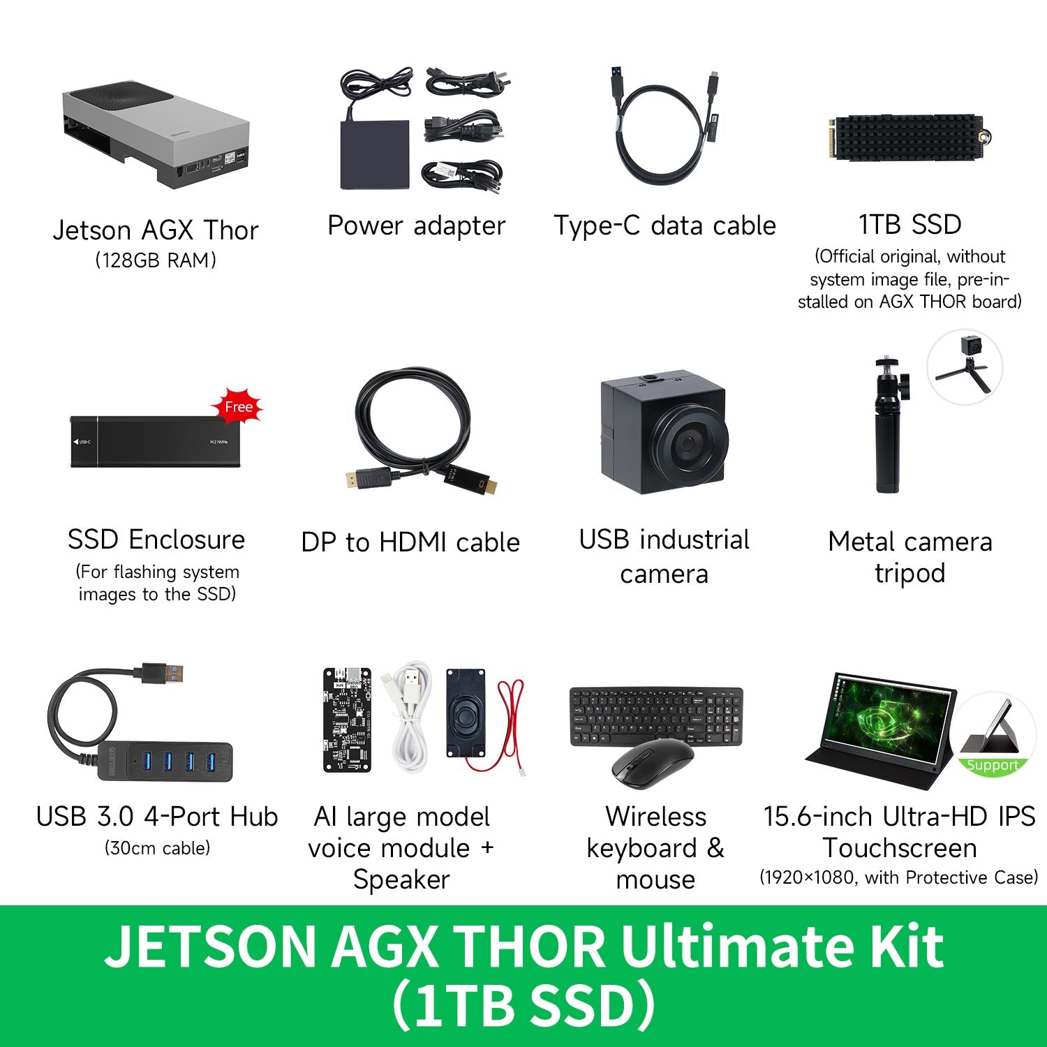 Jetson AGX Thor Developer Kit with 128GB RAM(2070 FP4 TFLOPS)