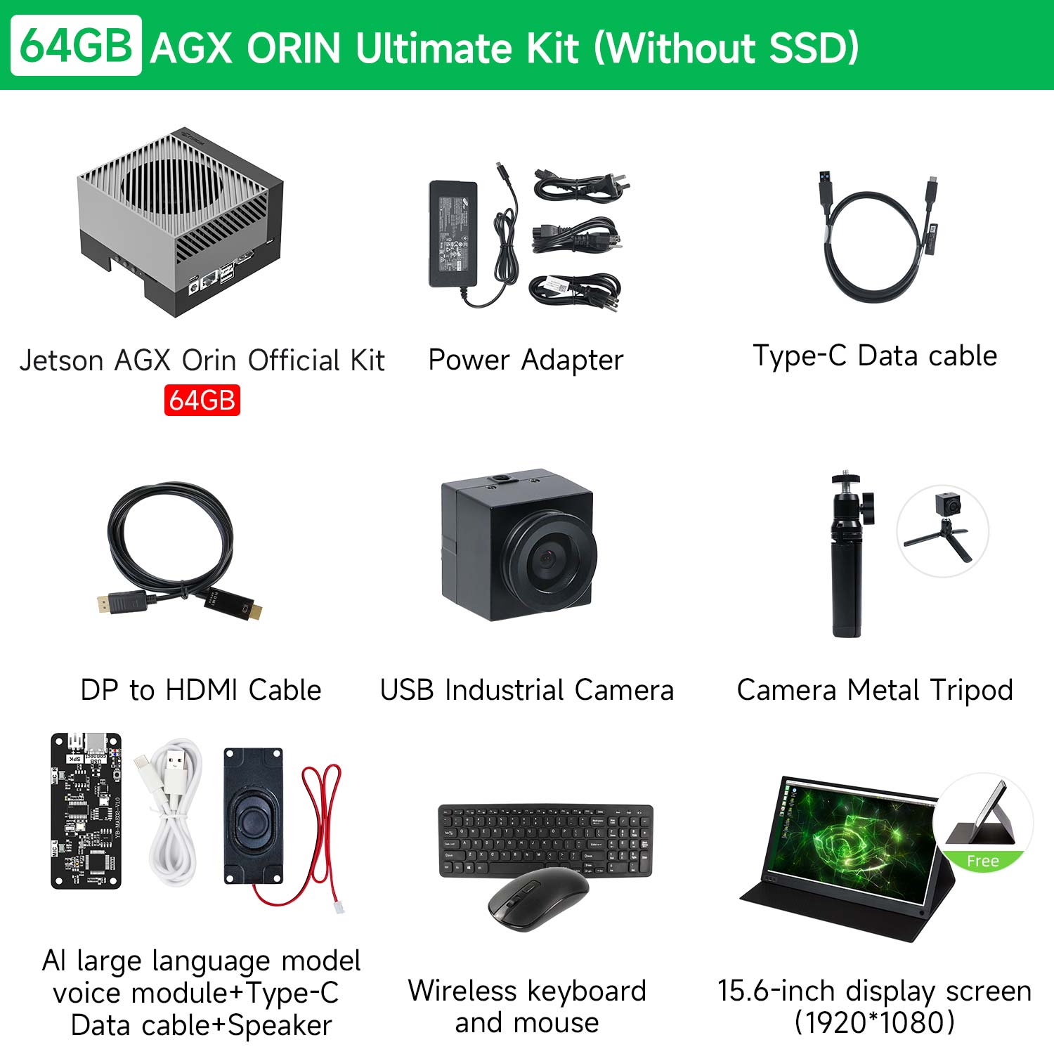 Jetson AGX Orin Developer Kit with 64GB RAM(275 TOPS)