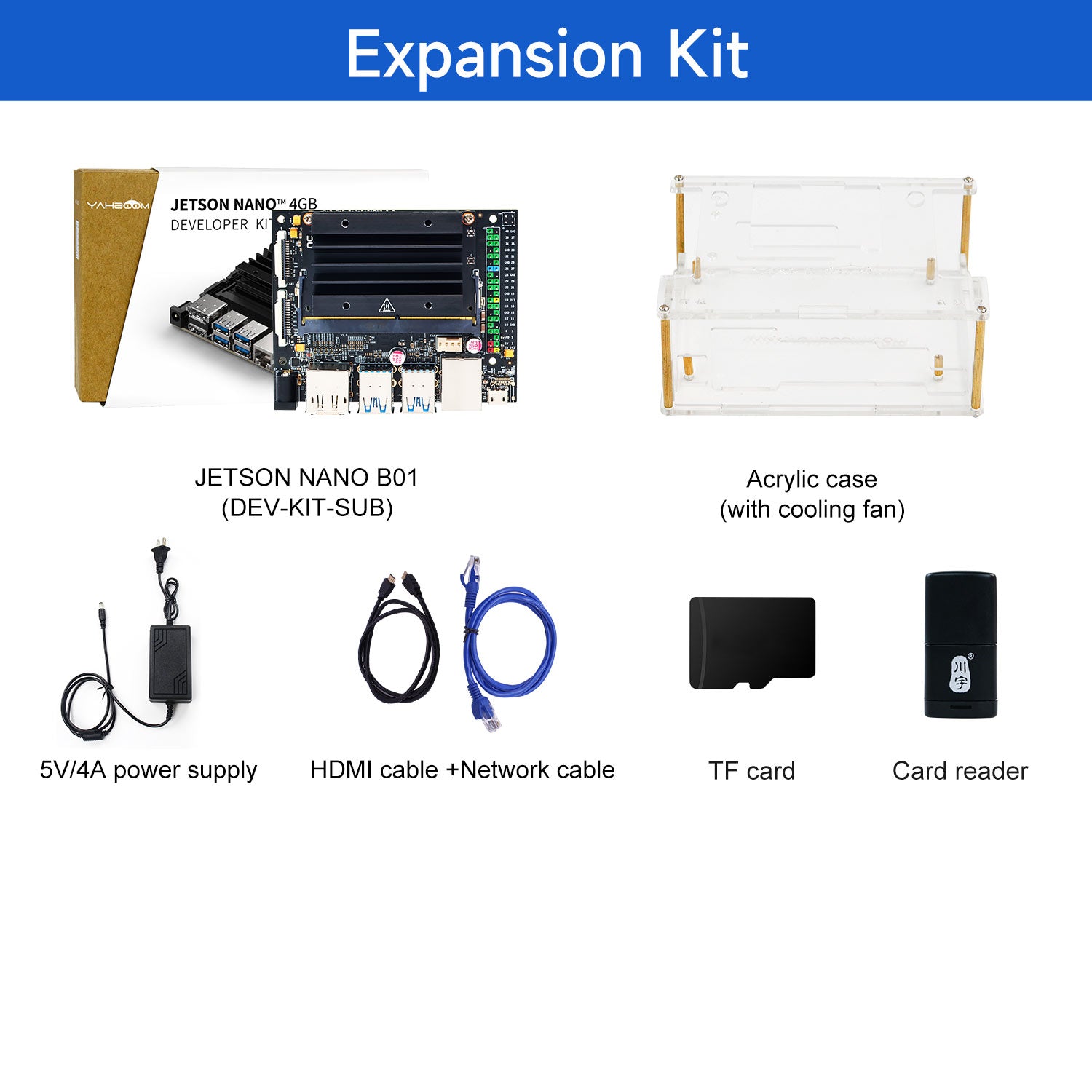 Kit de développement Jetson NANO 4 Go B01 (officiel/SUB)