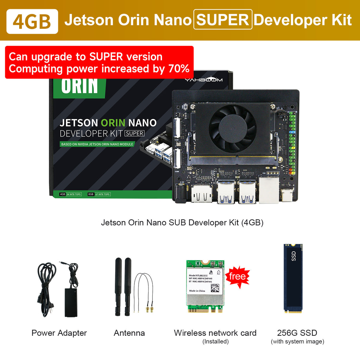 NVIDIA Jetson Orin NANO Super Board for Artificial Intelligence