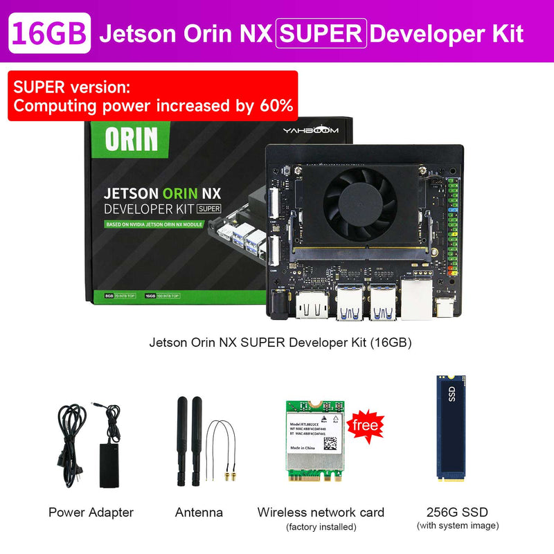 NVIDIA Jetson Orin NX Super Developer Kit for Depth Learning ROS Robot