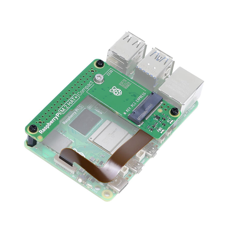 Raspberry Pi 5 Official M.2 HAT+ Support 2230 or 2242 SSD