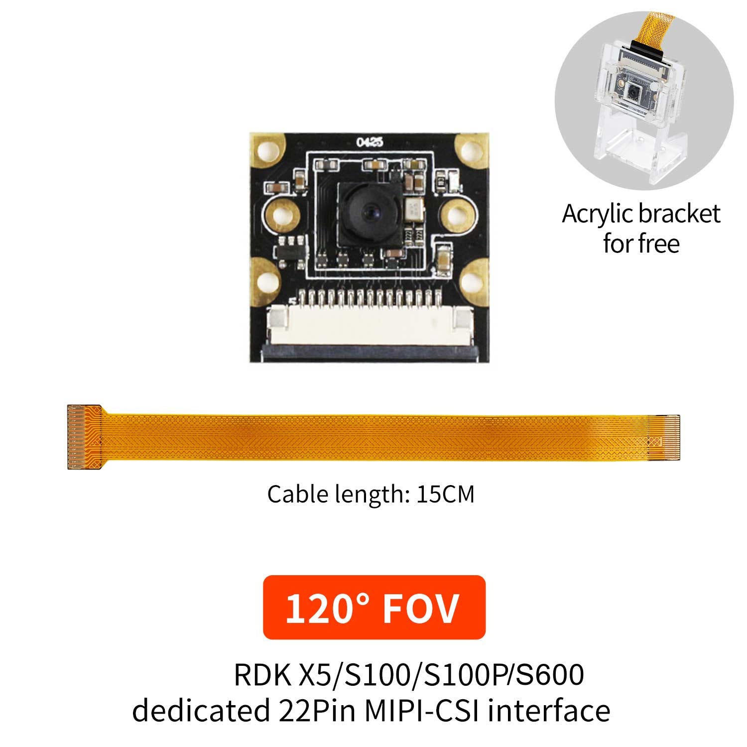 RDK MIPI HD Camera Module With 77° /120° /160° FOV