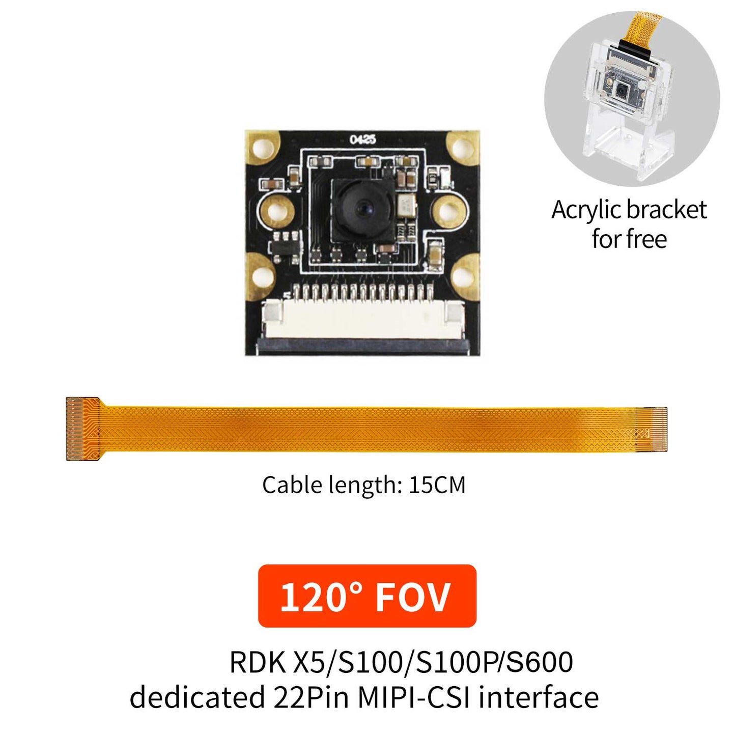 RDK MIPI HD Camera Module With 77° /120° /160° FOV