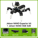 18DOF Muto Jetson NANO-Superior Kit with 4GB SUB, Astra Pro Plus depth camera, SLAM A1 and voice interaction module