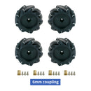 Kit de ruedas Mecanum de Yahboom para robot casero o coche inteligente programable