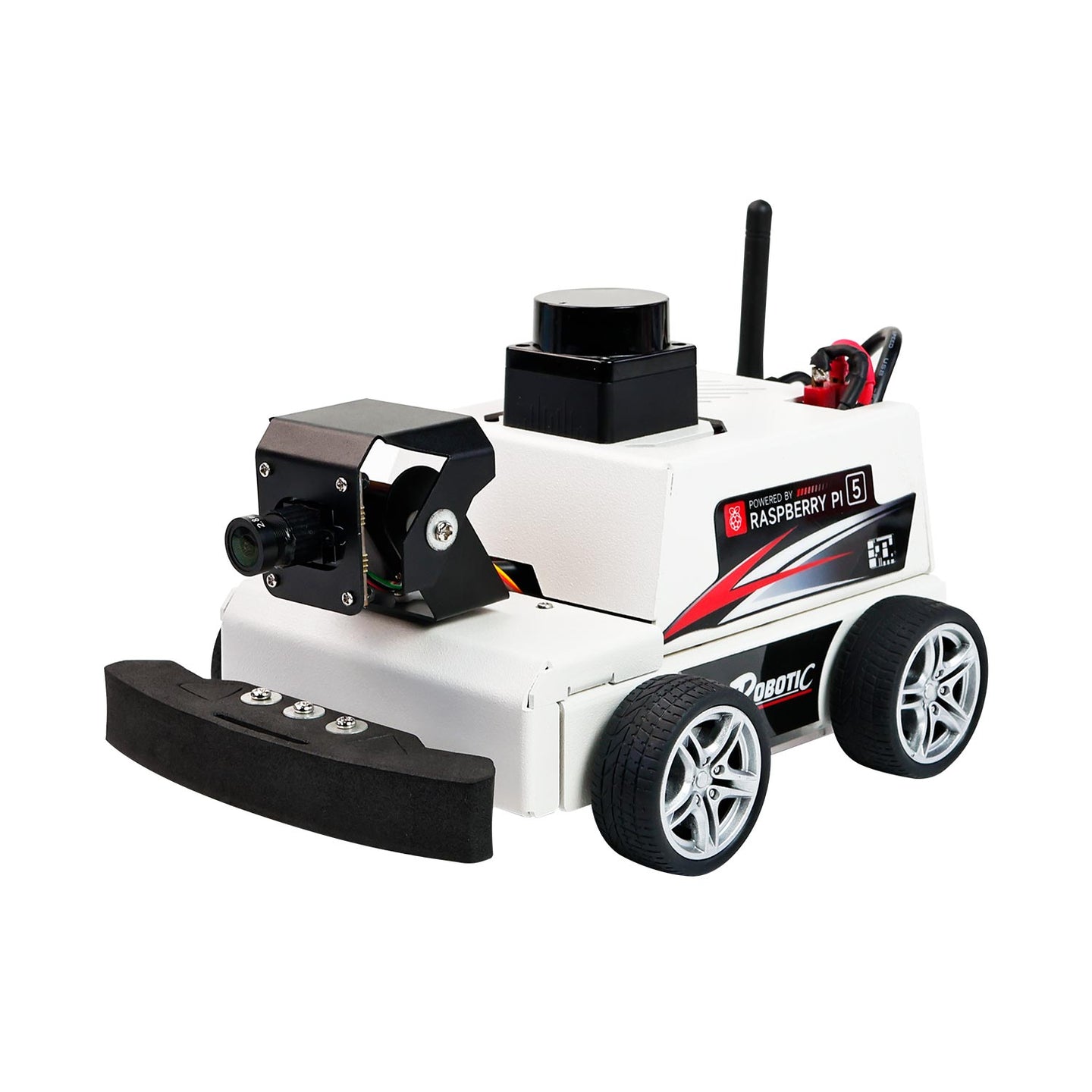 Voiture robotisée MicroROS-Pi5 ROS2 pour Raspberry Pi 5 (ROS2-HUMBLE + Python3)