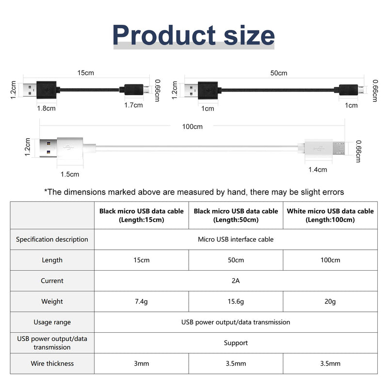 Yahboom Micro USB data cable 15cm/50cm/100cm