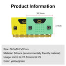 Nouveau boîtier en silicone Micro:bit (jaune/vert) pour carte V1.5/V2