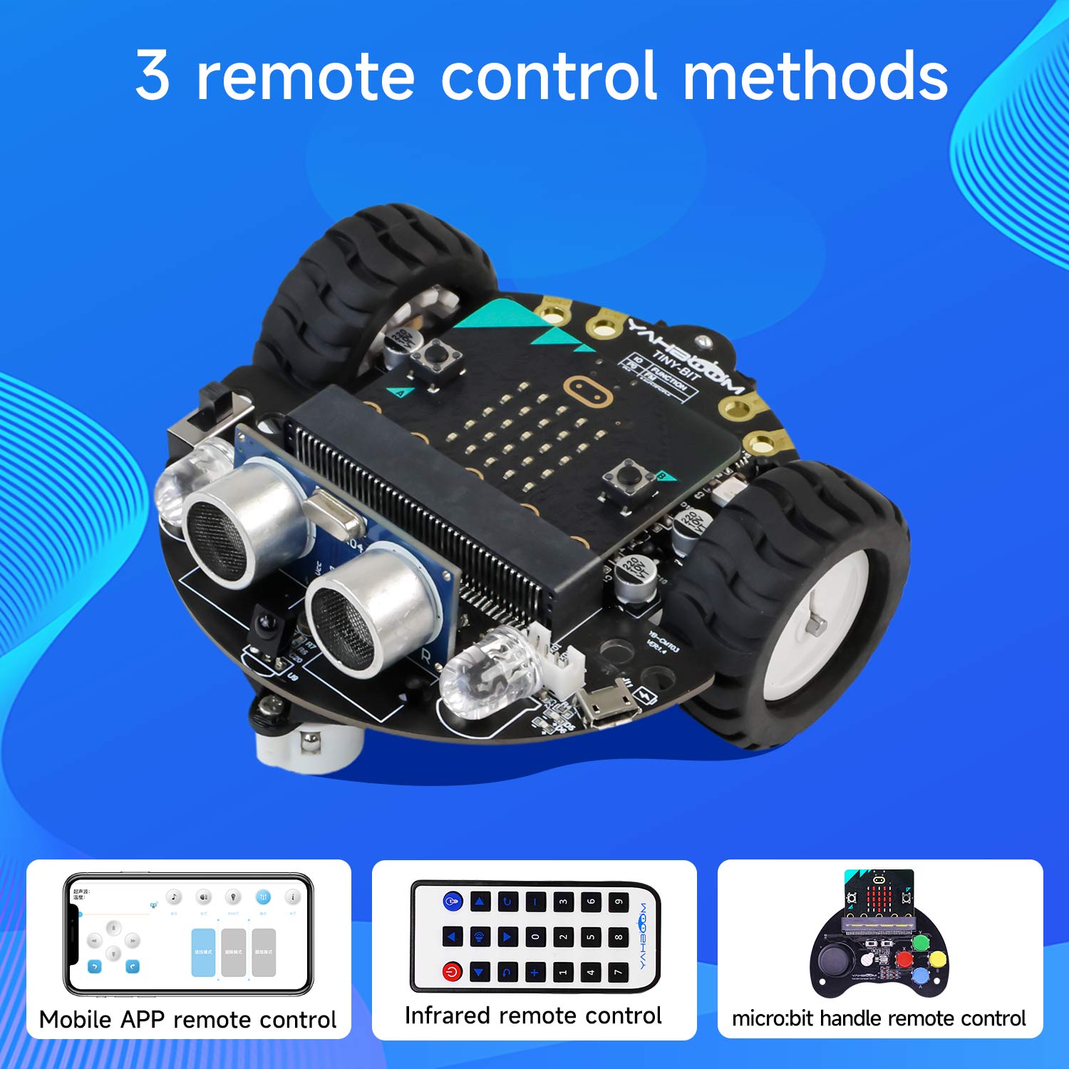 Yahboom Microbit Robot Car Kit Programmable Toys MakeCode Programming