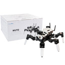 Yahboom 18DOF Muto Hexapod robot packaging display and product photo showing