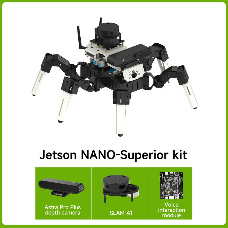 18DOF Muto RS Hexapod Robot ROS2 for Raspberry Pi 4B and NVIDIA Jetson NANO