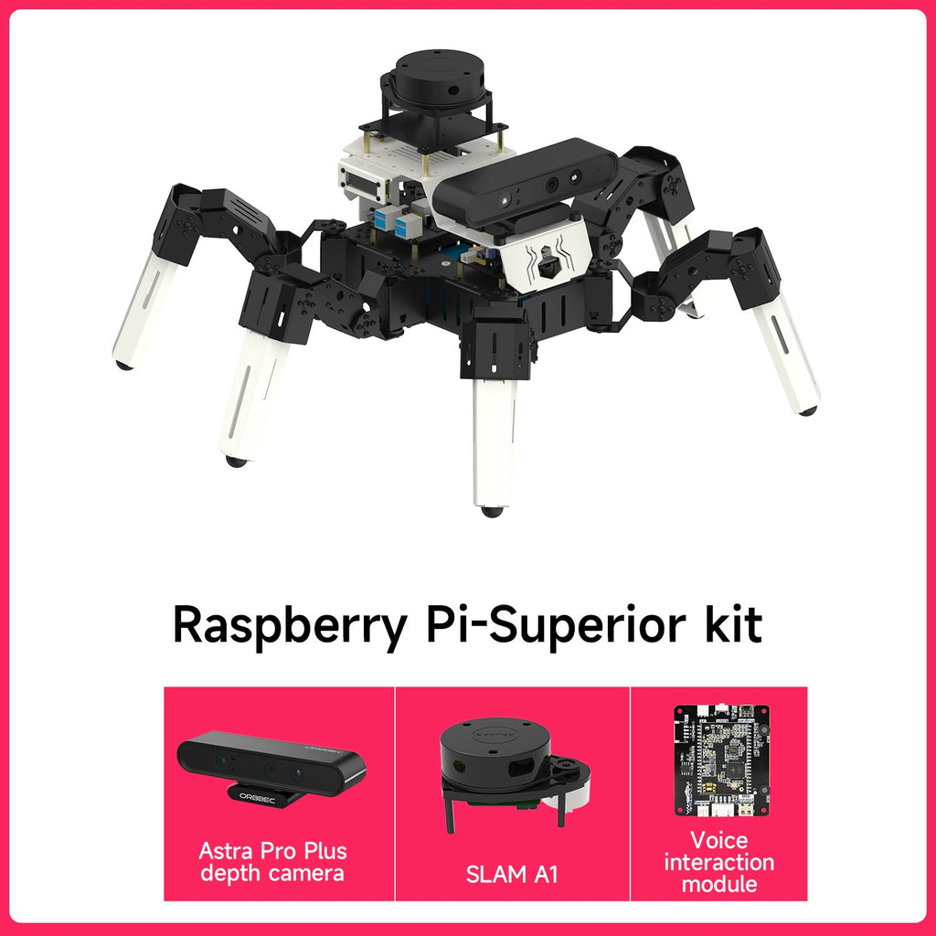 18DOF ROS2 Hexapod Robot for Raspberry Pi 5 and NVIDIA Jetson NANO
