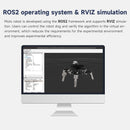 18DOF Muto RS hexapod robot uses ROS2 framework and RVIZ simulation to reduce environment requirements and improve efficiency