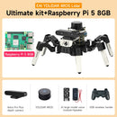 18DOF Muto RS AI Large Model Hexapod Robot ROS2 for Raspberry Pi 5