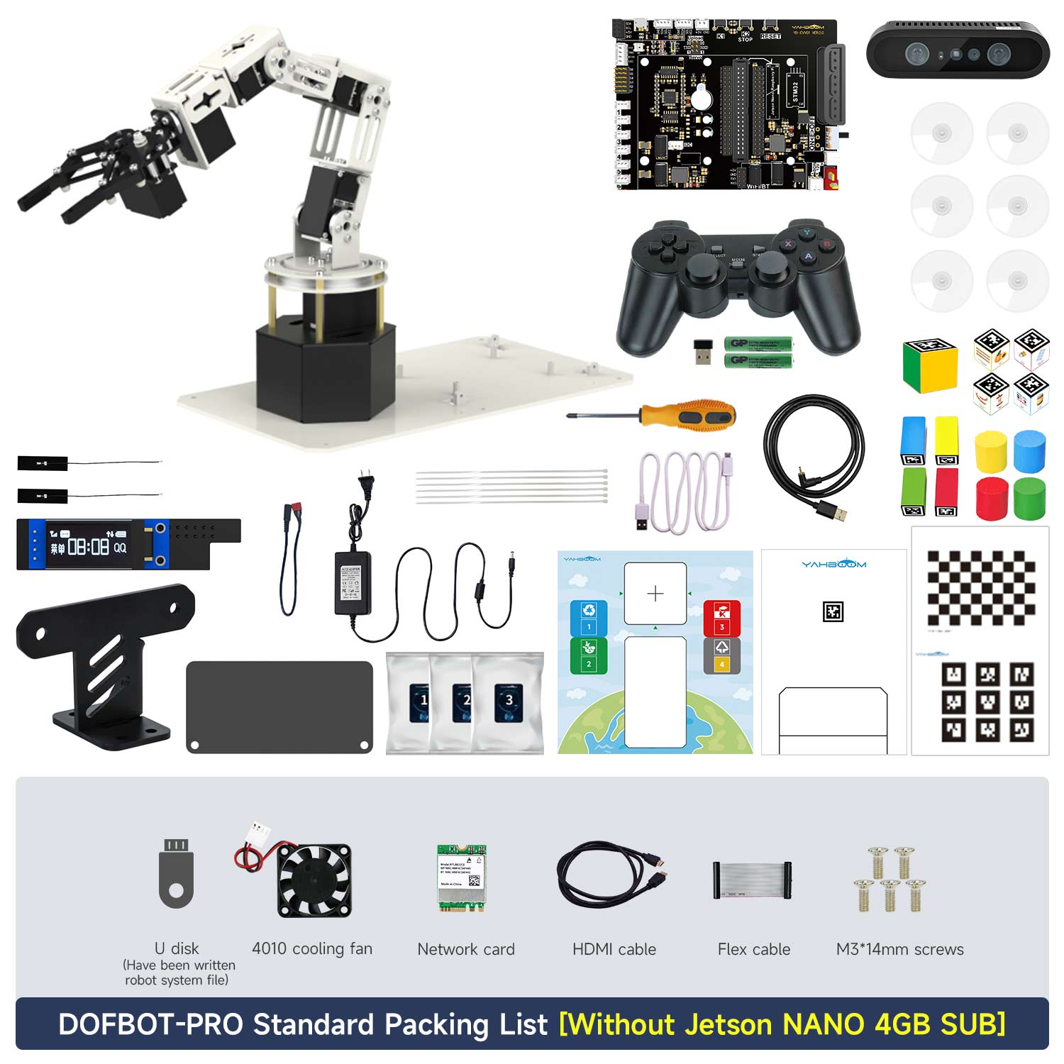 DOFBOT-PRO Standard Packing List