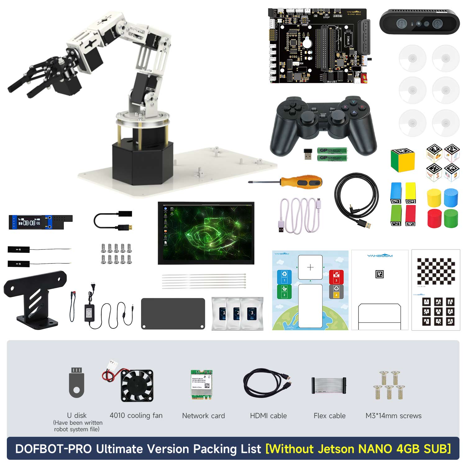 DOFBOT-PRO Ultimate Packing List