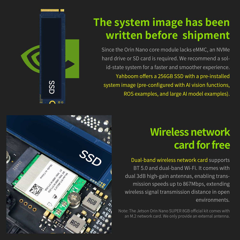 Jetson Orin NANO SUPER AI Large Model Developer Kit(SUB/Official) with 4GM/8GB RAM(34TOPS/67TOPS)