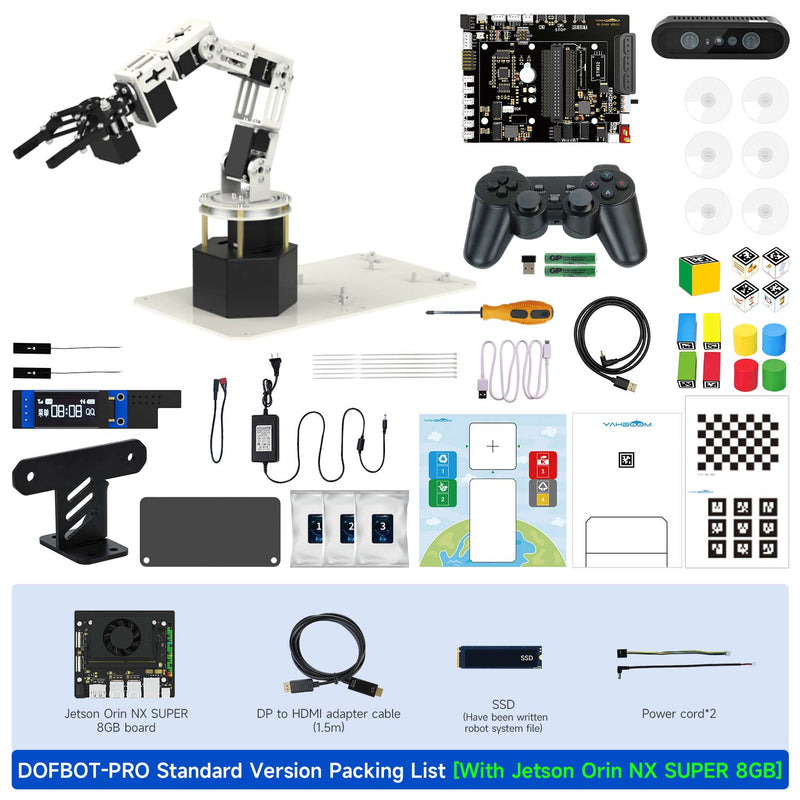 DOFBOT Pro 3D Depth Vision Robotic Arm for Jetson NANO 4GB/Orin NANO SUPE/Orin NX SUPER
