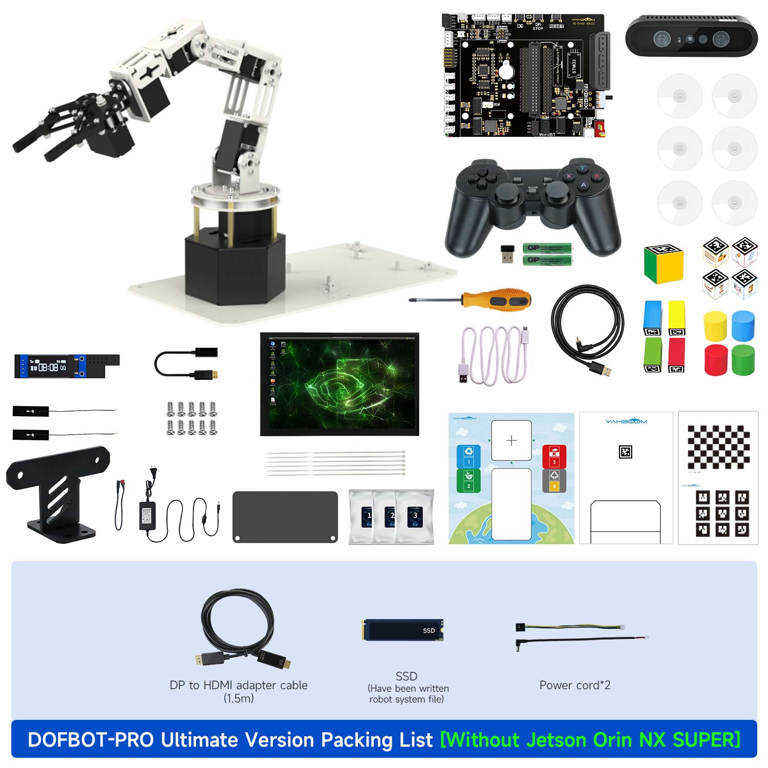 DOFBOT-PRO Ultimate Version Packing List
