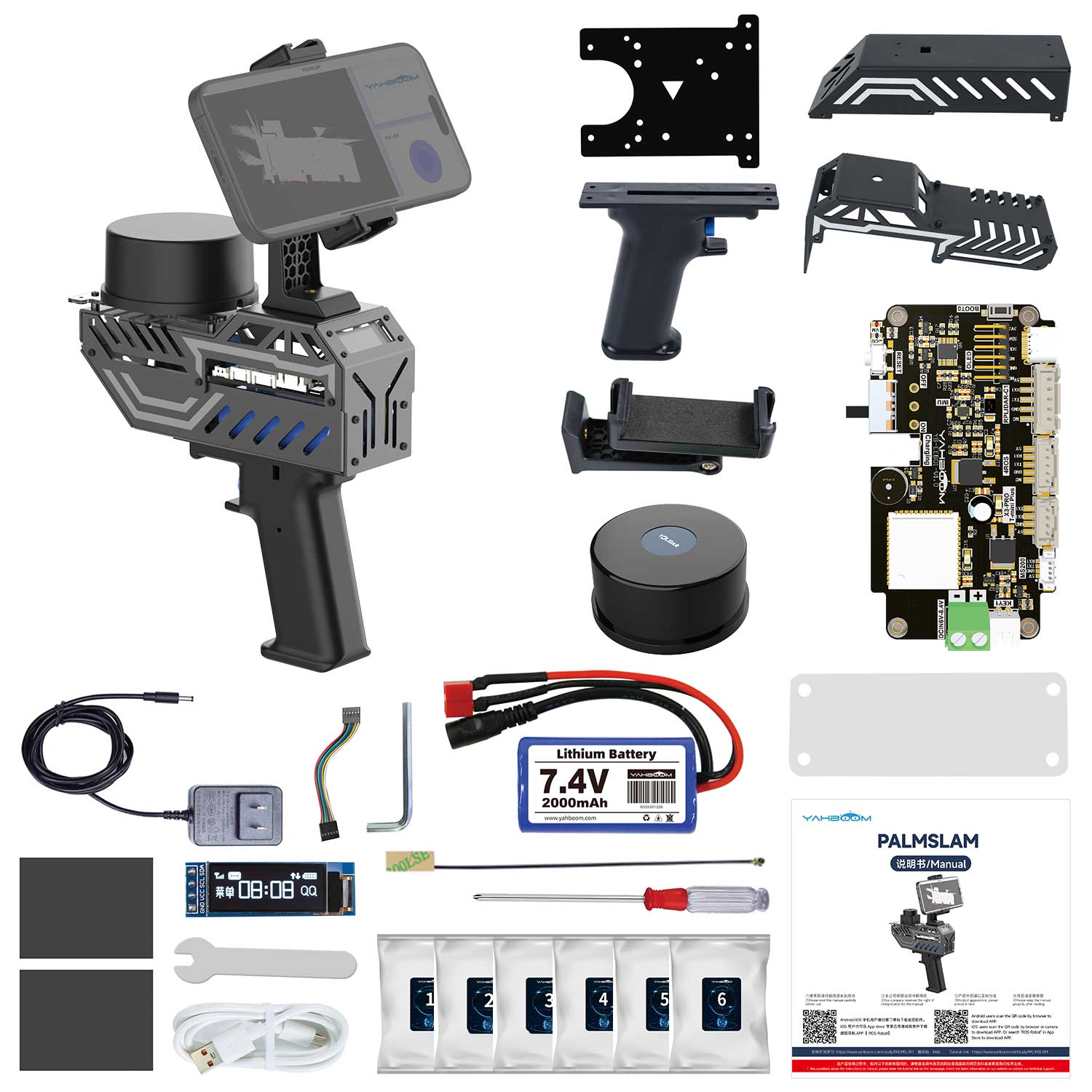 Escáner LiDAR portátil PALMSLAM para mapeo (Lidar opcional)