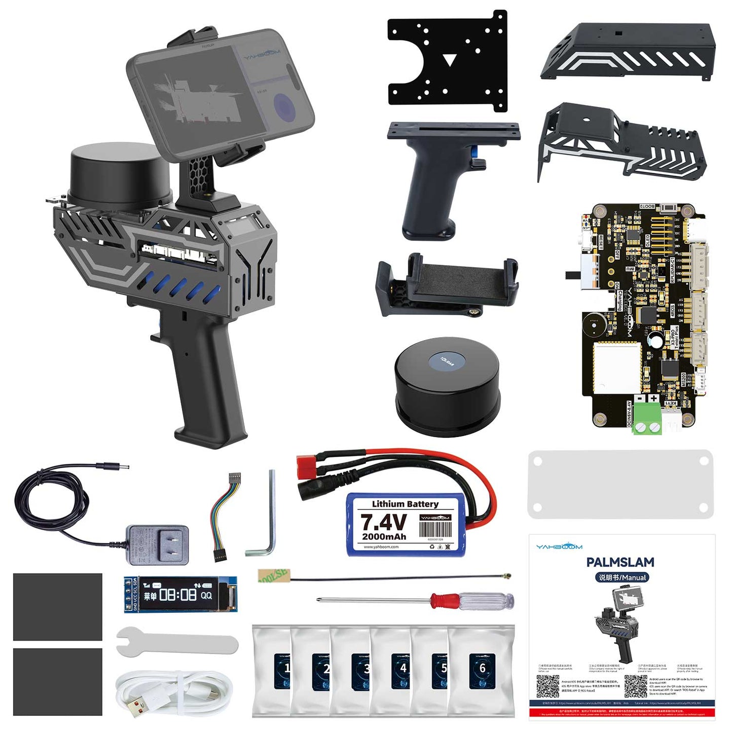 Escáner LiDAR portátil PALMSLAM para mapeo (Lidar opcional)
