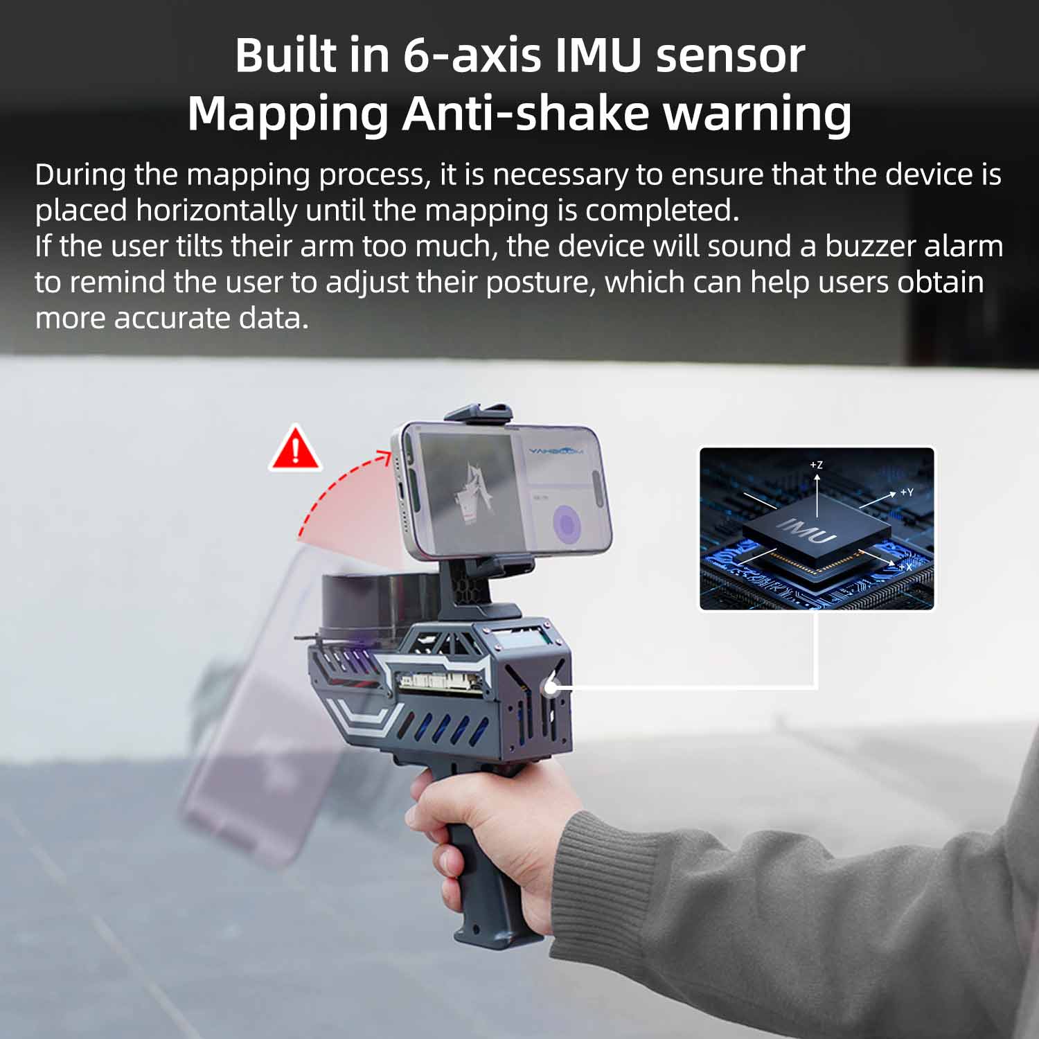 PALMSLAM Handheld LiDAR Scanner for 2D mapping navigation (Lidar Optional)