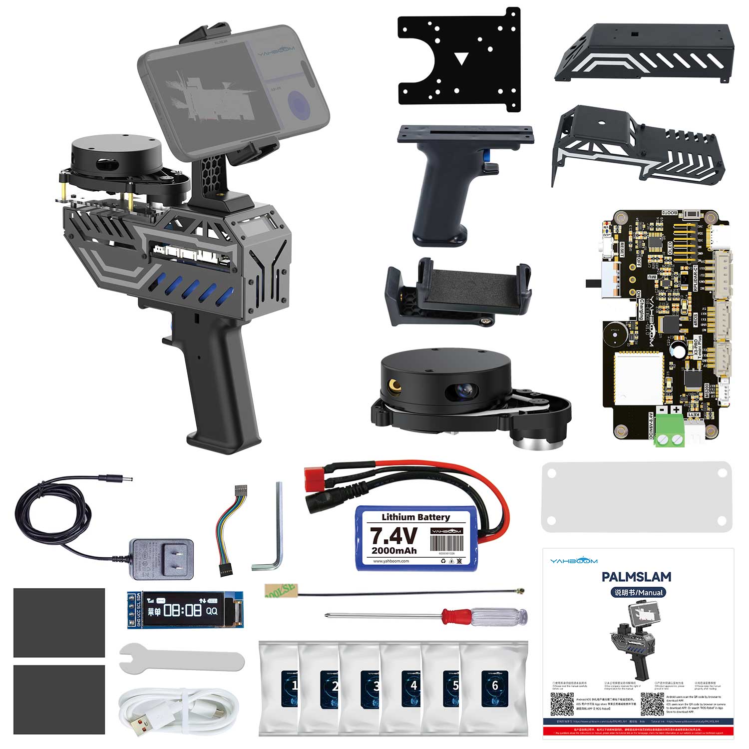 PALMSLAM Handheld LiDAR Scanner for 2D mapping navigation (Lidar Optio